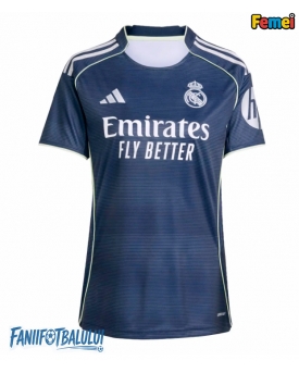 Real Madrid Tricou Fotbal Replică 2025-26 Femei Deplasare